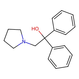 1,1-Diphenyl-2-(pyrrolidin-1-yl)ethan-1-ol structure