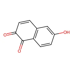 1,2-Naphthalenedione, 6-hydroxy- structure