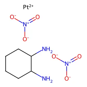 1,2-Cyclohexanediamine dinitratoplatinum structure