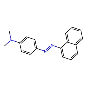 N,N-dimethyl-4-(naphthalen-1-yldiazenyl)aniline structure