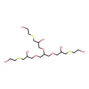 1-[2,3-bis[2-hydroxy-3-(2-hydroxyethylsulfanyl)propoxy]propoxy]-3-(2-hydroxyethylsulfanyl)propan-2-ol structure