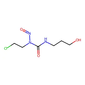 1-(2-chloroethyl)-3-(3-hydroxypropyl)-1-nitrosourea structure