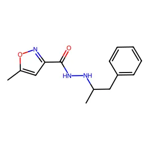 5-methyl-N'-(1-phenylpropan-2-yl)-1,2-oxazole-3-carbohydrazide structure