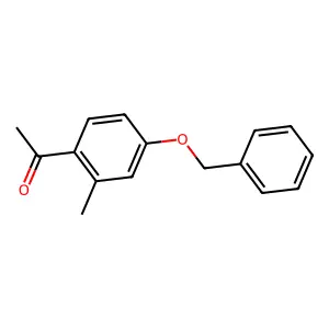 1-(2-methyl-4-phenylmethoxyphenyl)ethanone structure