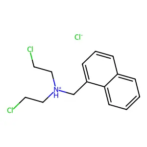 N,N-Bis(2-chloroethyl)-1-naphthalenemethanamine hydrochloride structure