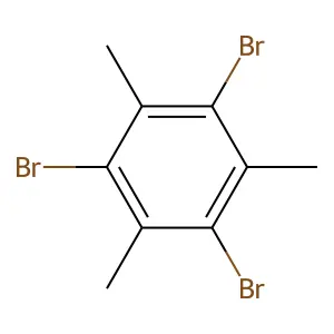1,3,5-tribromo-2,4,6-trimethylbenzene structure