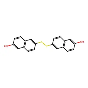 2,2'-Dihydroxy-6,6'-dinaphthyldisulfide structure