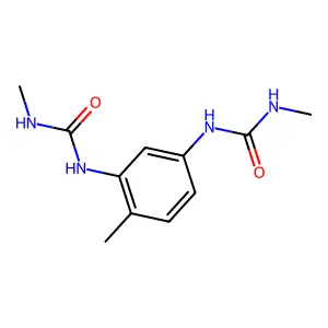 1,1'-(4-methyl-1,3-phenylene)bis(3-methylurea) structure