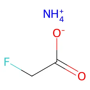 azanium 2-fluoroacetate structure