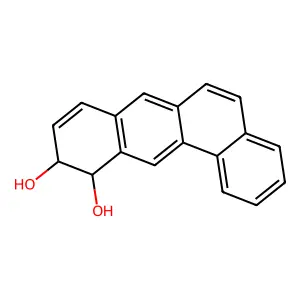 (10R,11R)-10,11-dihydrobenzo[a]anthracene-10,11-diol structure