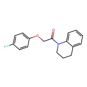 1-(3,4-dihydro-2H-quinolin-1-yl)-2-(4-fluorophenoxy)ethanone structure