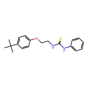 1-[2-(4-tert-butylphenoxy)ethyl]-3-phenylthiourea structure