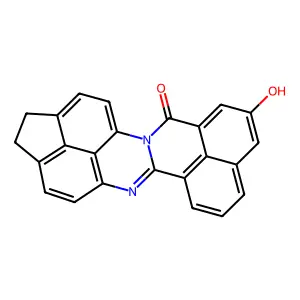 10-hydroxy-1,2-dihydro-12H-benzo[4,5]isoquino[2,1-a]cyclopenta[gh]perimidin-12-one structure