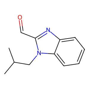 1-(2-methylpropyl)-1H-1,3-benzodiazole-2-carbaldehyde structure