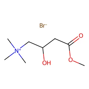 AMMONIUM, (3-CARBOXY-2-HYDROXYPROPYL)TRIMETHYL-, BROMIDE, METHYL ESTER, (D)- structure