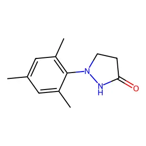 1-(2,4,6-trimethylphenyl)pyrazolidin-3-one structure