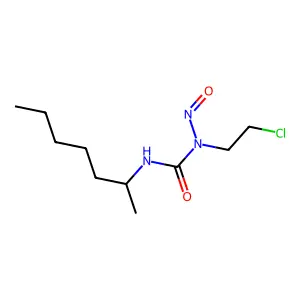 1-(2-chloroethyl)-3-heptan-2-yl-1-nitrosourea structure