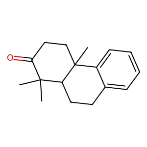 1,1,4a-trimethyl-4,9,10,10a-tetrahydro-3H-phenanthren-2-one structure