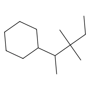 (1,2,2-Trimethylbutyl)cyclohexane structure