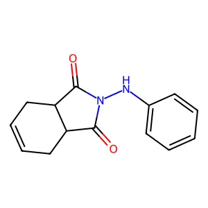 2-anilino-3a,4,7,7a-tetrahydroisoindole-1,3-dione structure