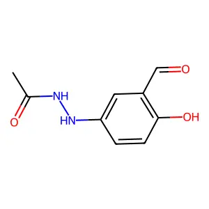 N'-(3-formyl-4-hydroxyphenyl)acetohydrazide structure