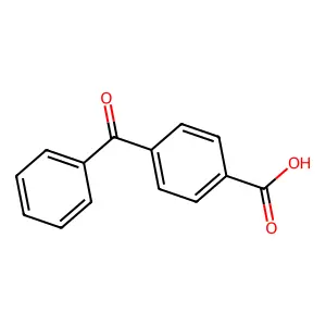4-Benzoylbenzoic acid structure