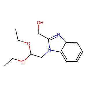 [1-(2,2-diethoxyethyl)benzimidazol-2-yl]methanol structure