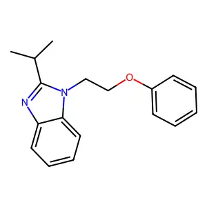 1-(2-phenoxyethyl)-2-propan-2-ylbenzimidazole structure