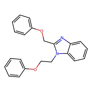 1-(2-phenoxyethyl)-2-(phenoxymethyl)benzimidazole structure