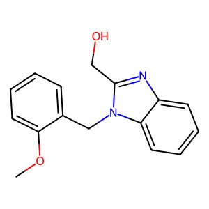 [1-[(2-methoxyphenyl)methyl]benzimidazol-2-yl]methanol structure