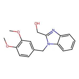 [1-(3,4-dimethoxybenzyl)-1H-benzimidazol-2-yl]methanol structure