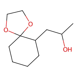 1-(1,4-dioxaspiro[4.5]decan-6-yl)propan-2-ol structure