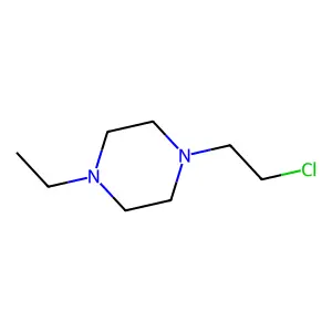 1-(2-chloroethyl)-4-ethylpiperazine structure
