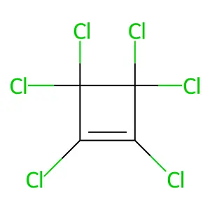 HEXACHLOROCYCLOBUTENE structure