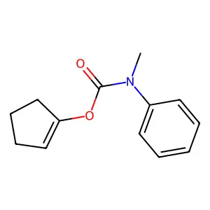 cyclopenten-1-yl N-methyl-N-phenylcarbamate structure