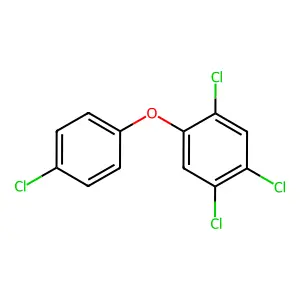 Compound C12H6Cl4O structure