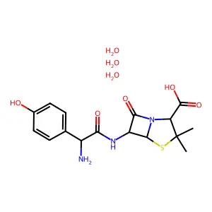 Amoxicillin trihydrate structure
