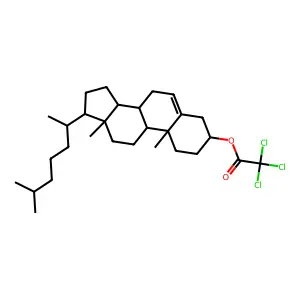 [10,13-dimethyl-17-(6-methylheptan-2-yl)-2,3,4,7,8,9,11,12,14,15,16,17-dodecahydro-1H-cyclopenta[a]phenanthren-3-yl] 2,2,2-trichloroacetate structure