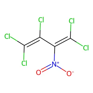 1,1,2,4,4-pentachloro-3-nitrobuta-1,3-diene structure