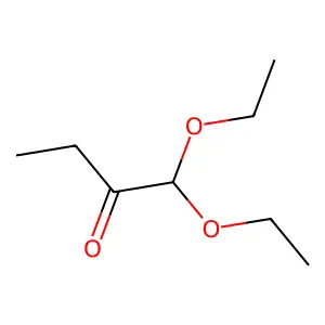 1,1-diethoxybutan-2-one structure