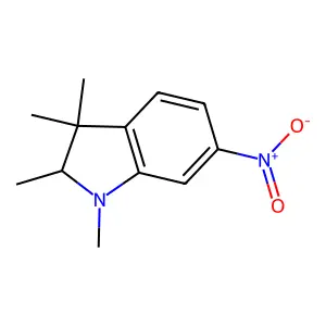 1,2,3,3-tetramethyl-6-nitro-2H-indole structure