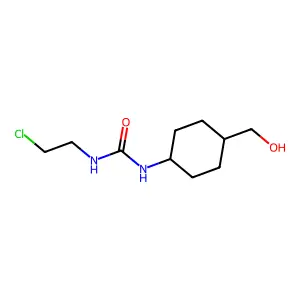 1-(2-chloroethyl)-3-[4-(hydroxymethyl)cyclohexyl]urea structure