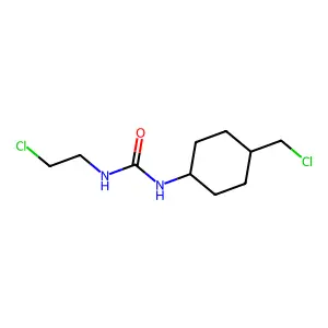 1-(2-chloroethyl)-3-[4-(chloromethyl)cyclohexyl]urea structure