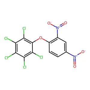 1,2,3,4,5-pentachloro-6-(2,4-dinitrophenoxy)benzene structure