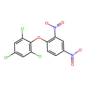1,3,5-trichloro-2-(2,4-dinitrophenoxy)benzene structure