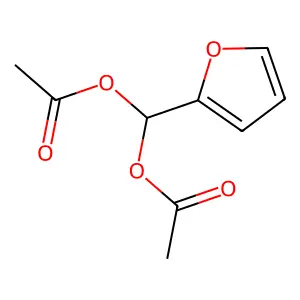 [acetyloxy(furan-2-yl)methyl] acetate structure