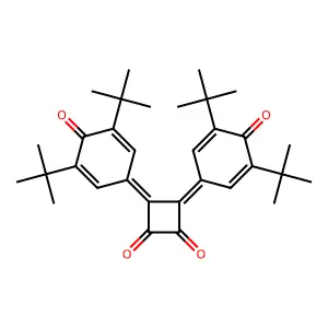 1,2-Cyclobutanedione, 3,4-bis[3,5-bis(1,1-dimethylethyl)-4-oxo-2,5-cyclohexadien-1-ylidene]- structure