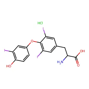 Liothyronine hydrochloride structure