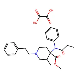 Lofentanil oxalate structure