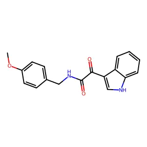 1-(1h-indol-3-ylcarbonyl)-n-(4-methoxybenzyl)formamide structure